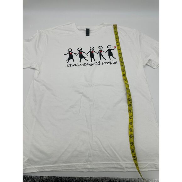 Chain of Good People ™ Unisex T-Shirt Crew Neck Sz L Short Sleeves Cotton NWT - Picture 7 of 8